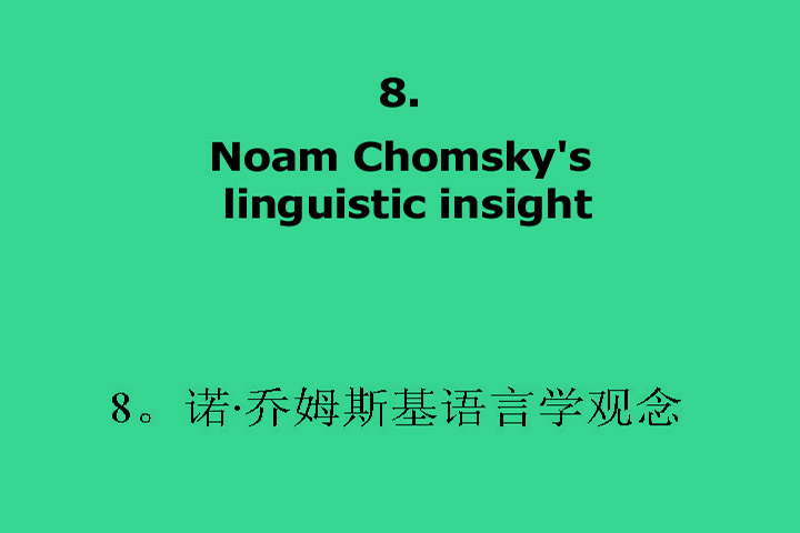 8. Noam Chomsky