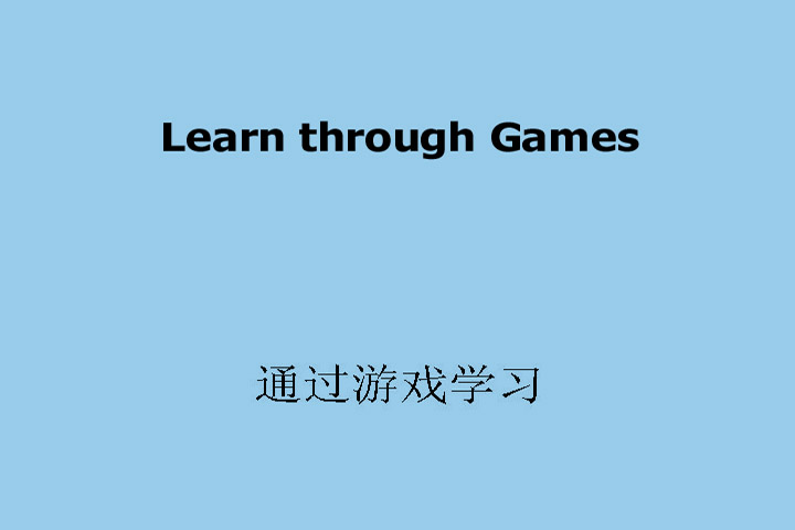 Learn through games