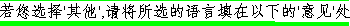 If Other Language in Chinese