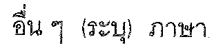 Other Language in Thai