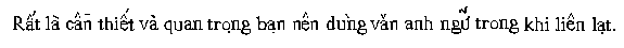 Necessary in Vietnamese